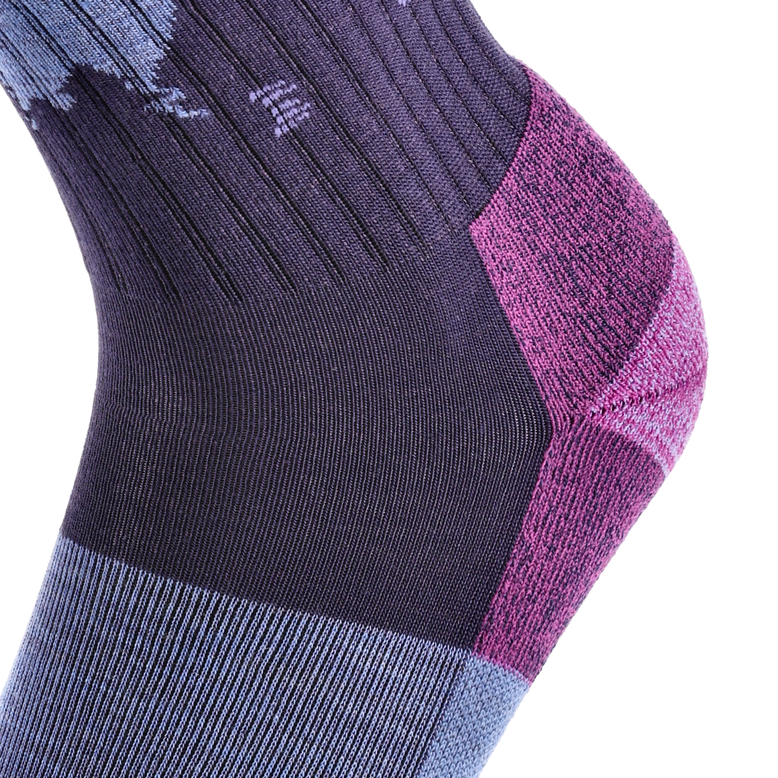 Skarpety trekkingowe damskie Darn Tough Bear Town Purple 35-37.5 - obrazek 5