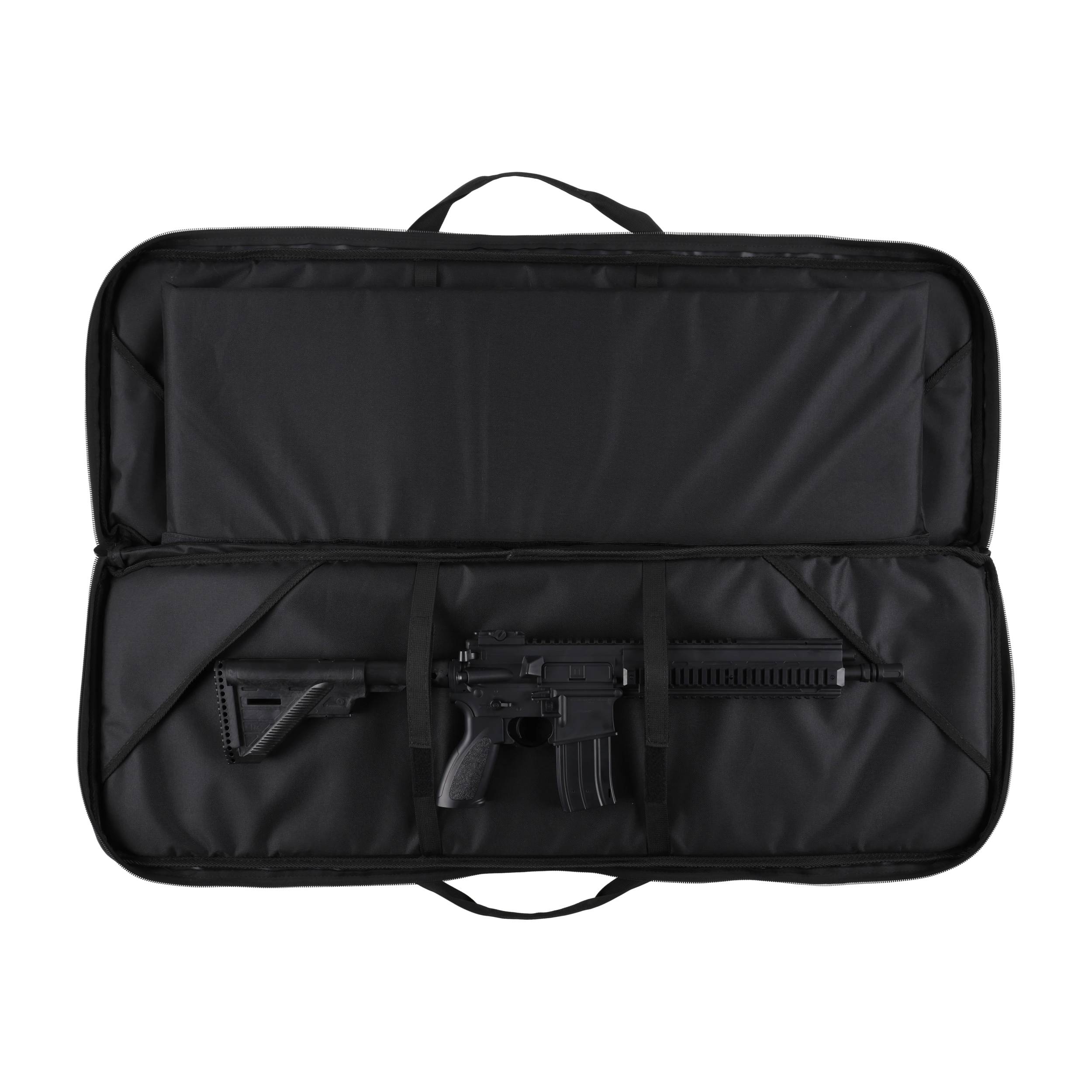 Pokrowiec na broń TACTICAL MAX02 dł. 1,05m h38, kolor czarny, haft celownik beżowy, na dwie jednostki - obrazek 5