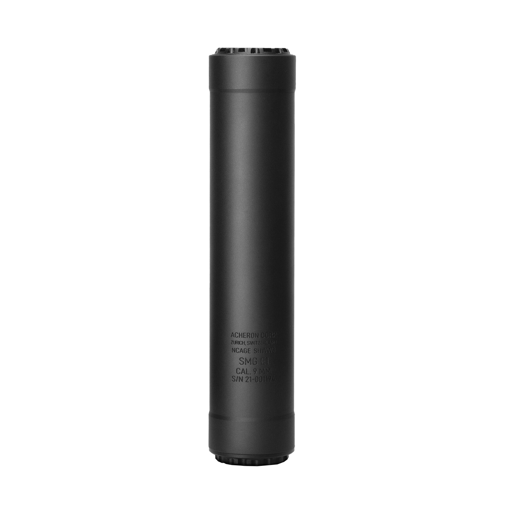 Tłumik do broni Acheron SMG E1 Trilug 9 mm czarny