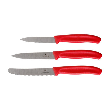 Zestaw noży kuchennych Victorinox Swiss Classic 6.7111.34C1 3 szt. czerwony