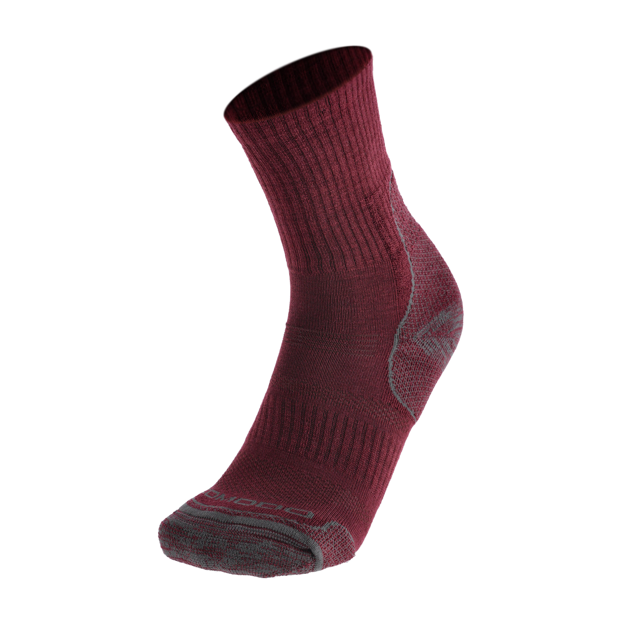 Skarpety turystyczne Comodo lekkie bordowe 39-42