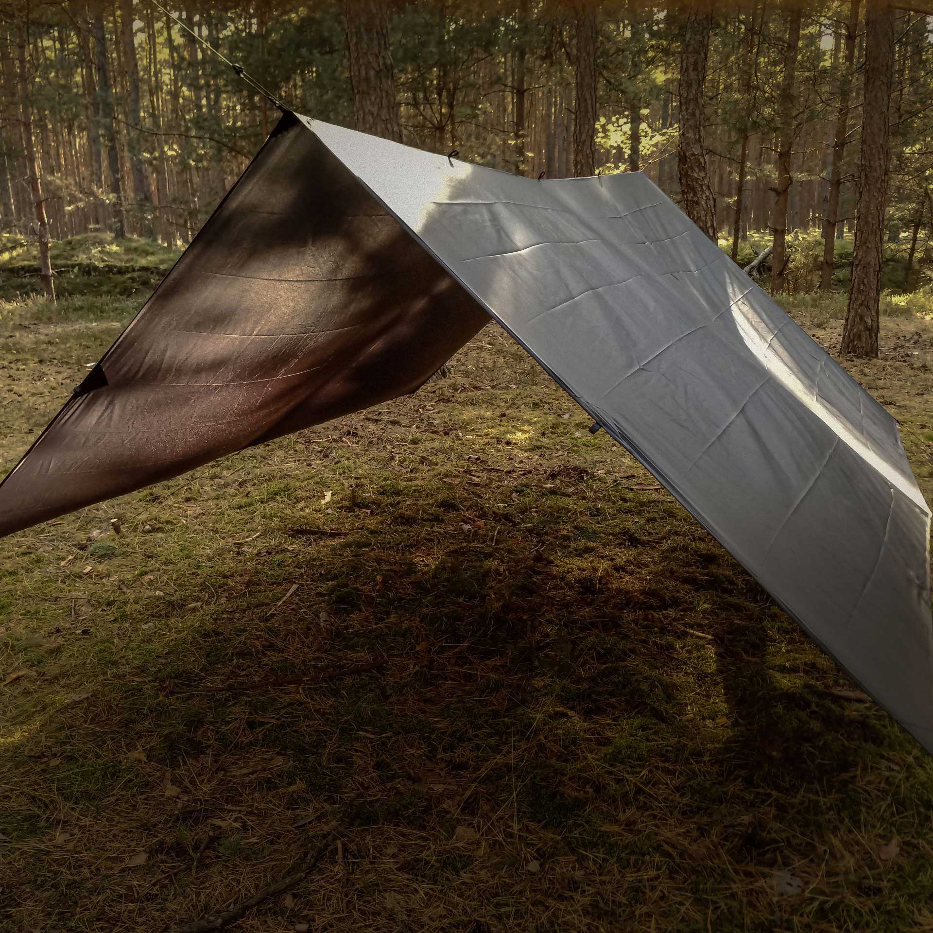 Tarp TigerWood 3 m x 3 m czarny - obrazek 3