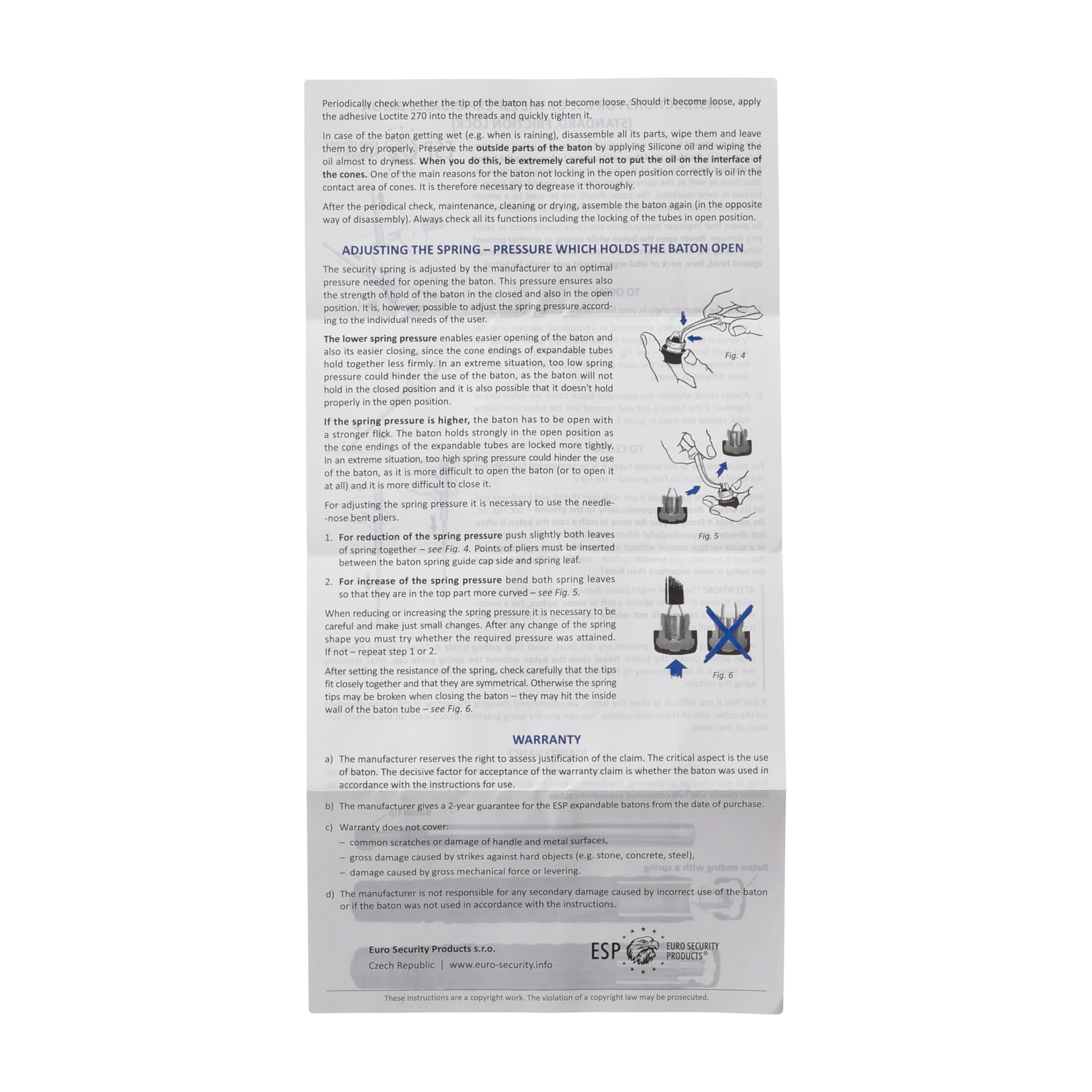 Pałka teleskopowa ESP Baton 21" srebrna - obrazek 6