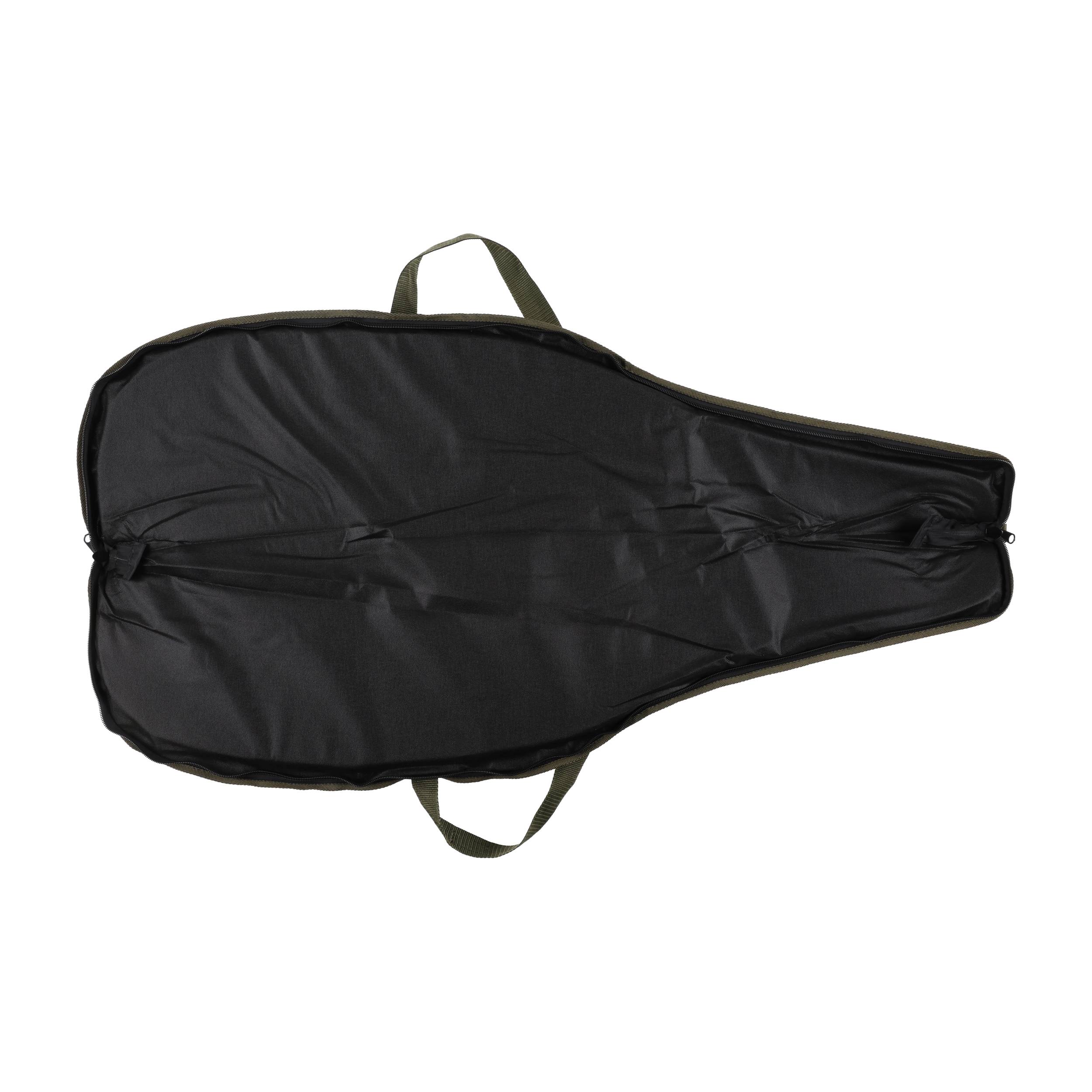 Pokrowiec na broń LPDK 19 1,25m, kolor oliwkowy haft dzik stoi w trawie, biza seledynowa - obrazek 4