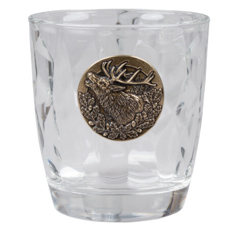 Szklanki do whisky Golden Fox Diamond zdobione odlewanym elementem 6 szt.