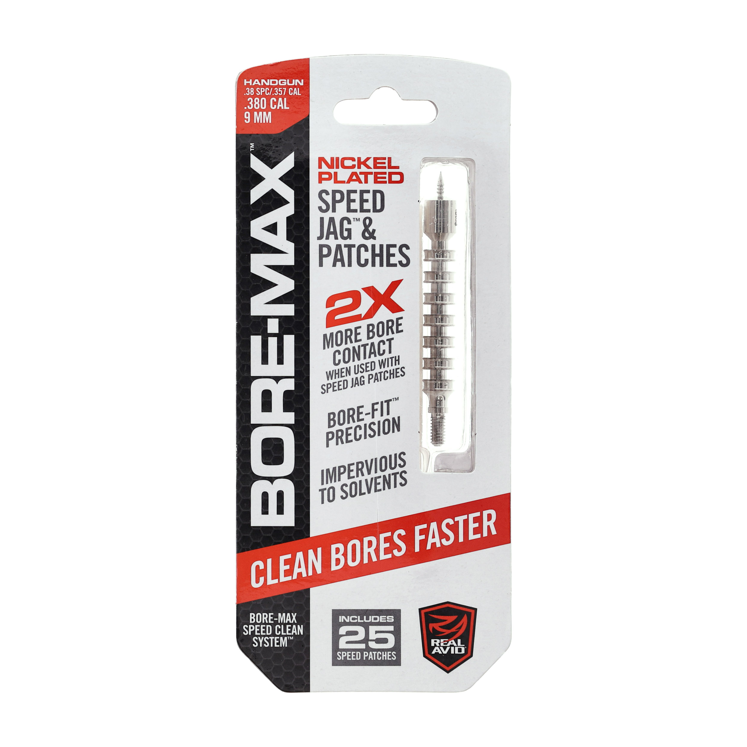 Przecierak do broni Real Avid Bore-Max Speed Jag 9 mm z uchwytem AVBMJAG9MM - obrazek 3