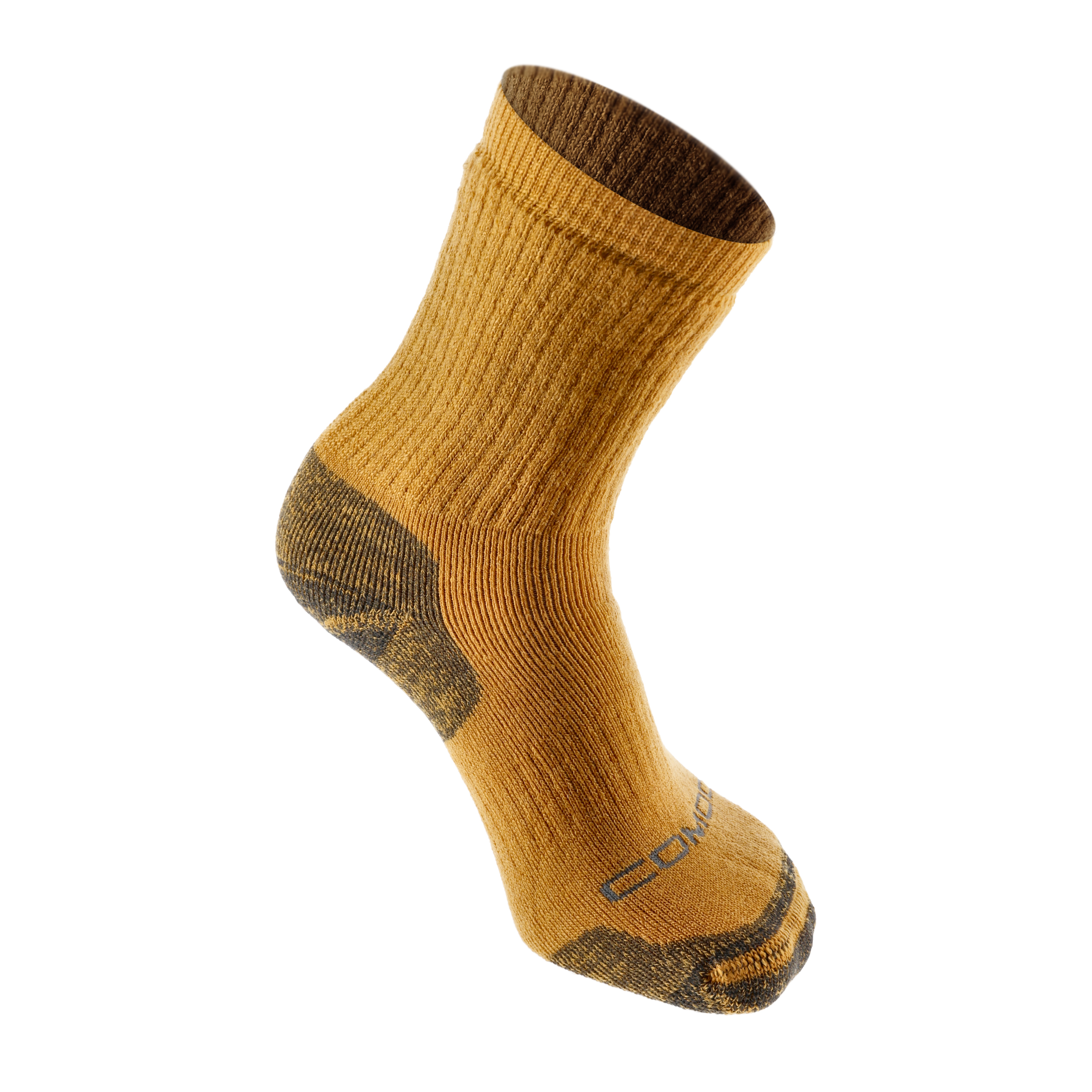 Skarpety turystyczne Comodo Alpaca grube musztardowe 35-38 - obrazek 3