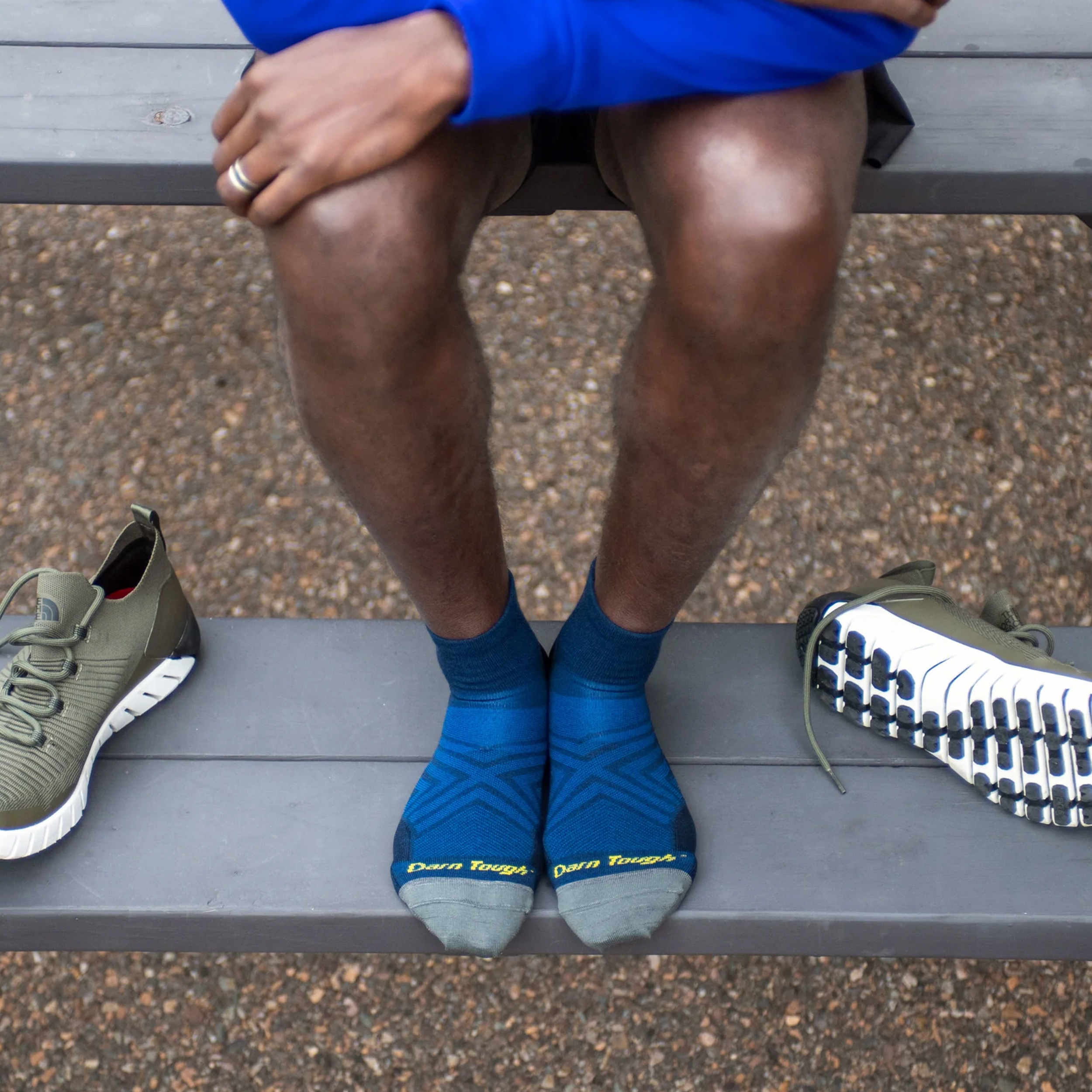 Skarpety do biegania męskie Darn Tough Run Eclipse 43-45.5 - obrazek 6