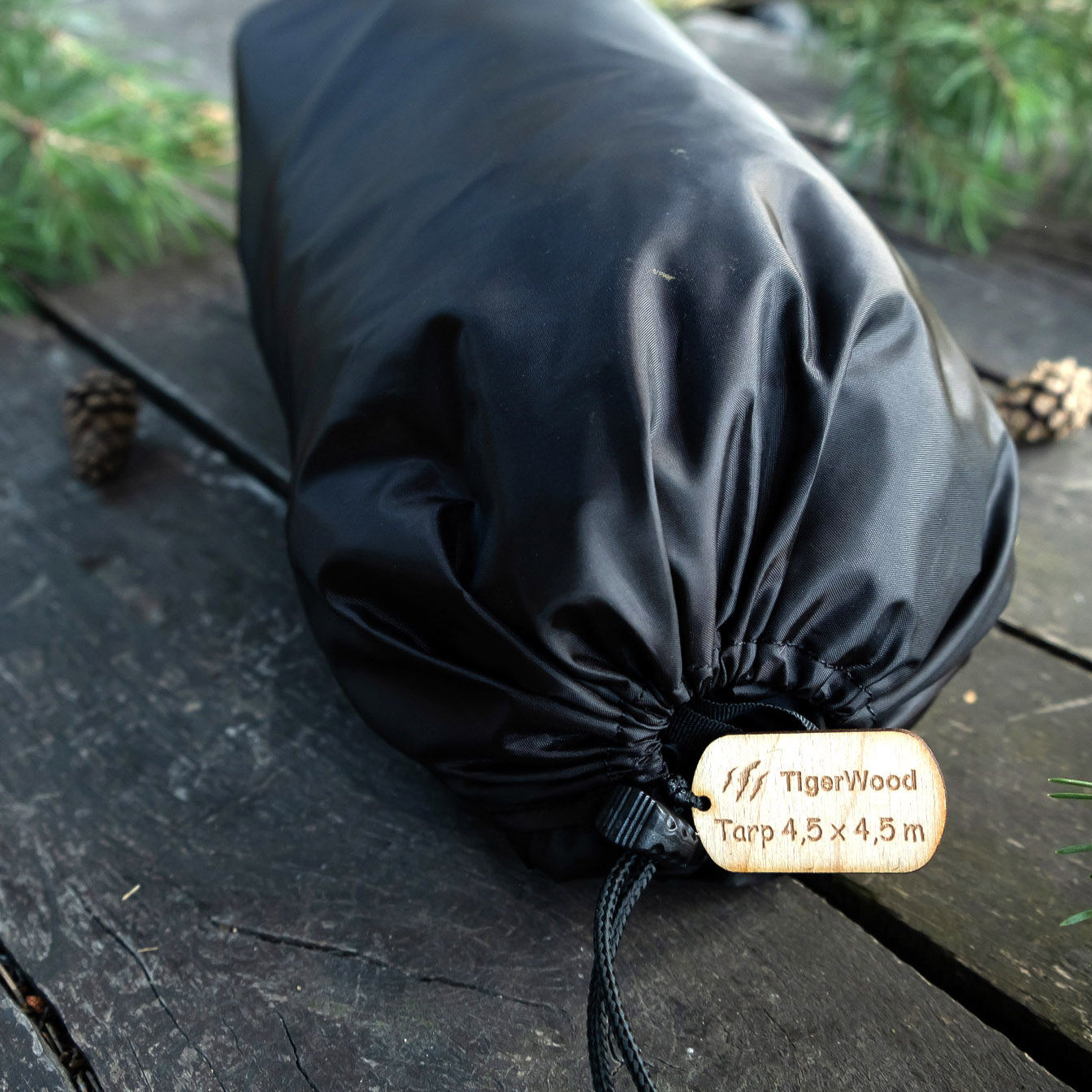 Tarp termo TigerWood 4,5m x 4,5m czarny - obrazek 9