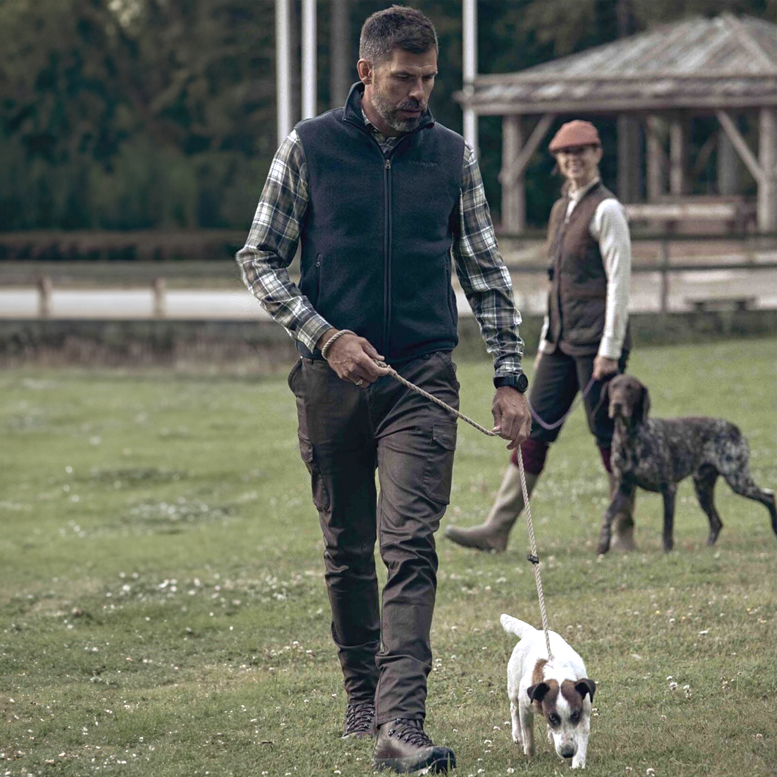 Spodnie męskie Chevalier Vintage Leather Brown 56 - obrazek 4