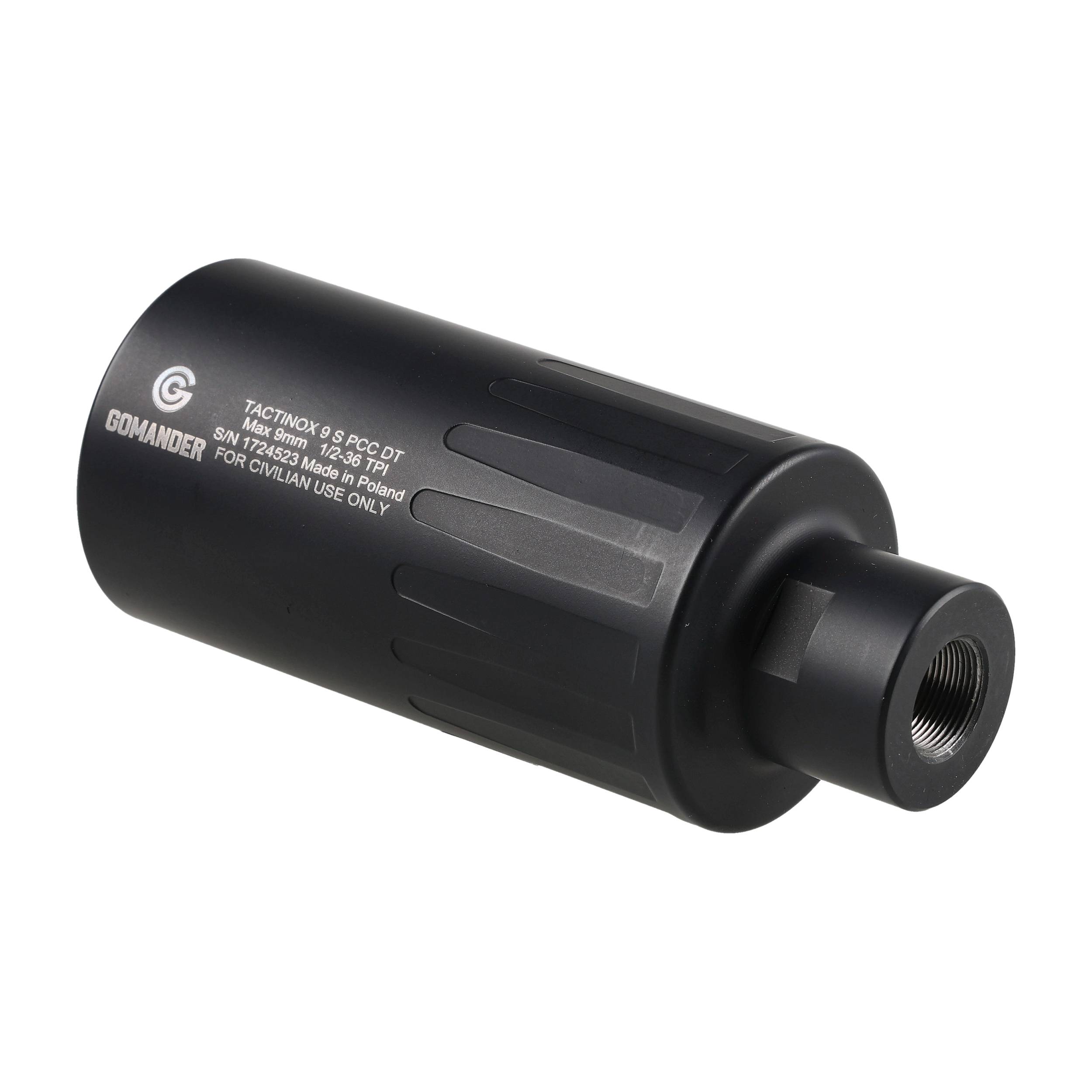 Tłumik Gomander Tactinox DT 9 S PCC 1/2x36 TPI Czarny - obrazek 3