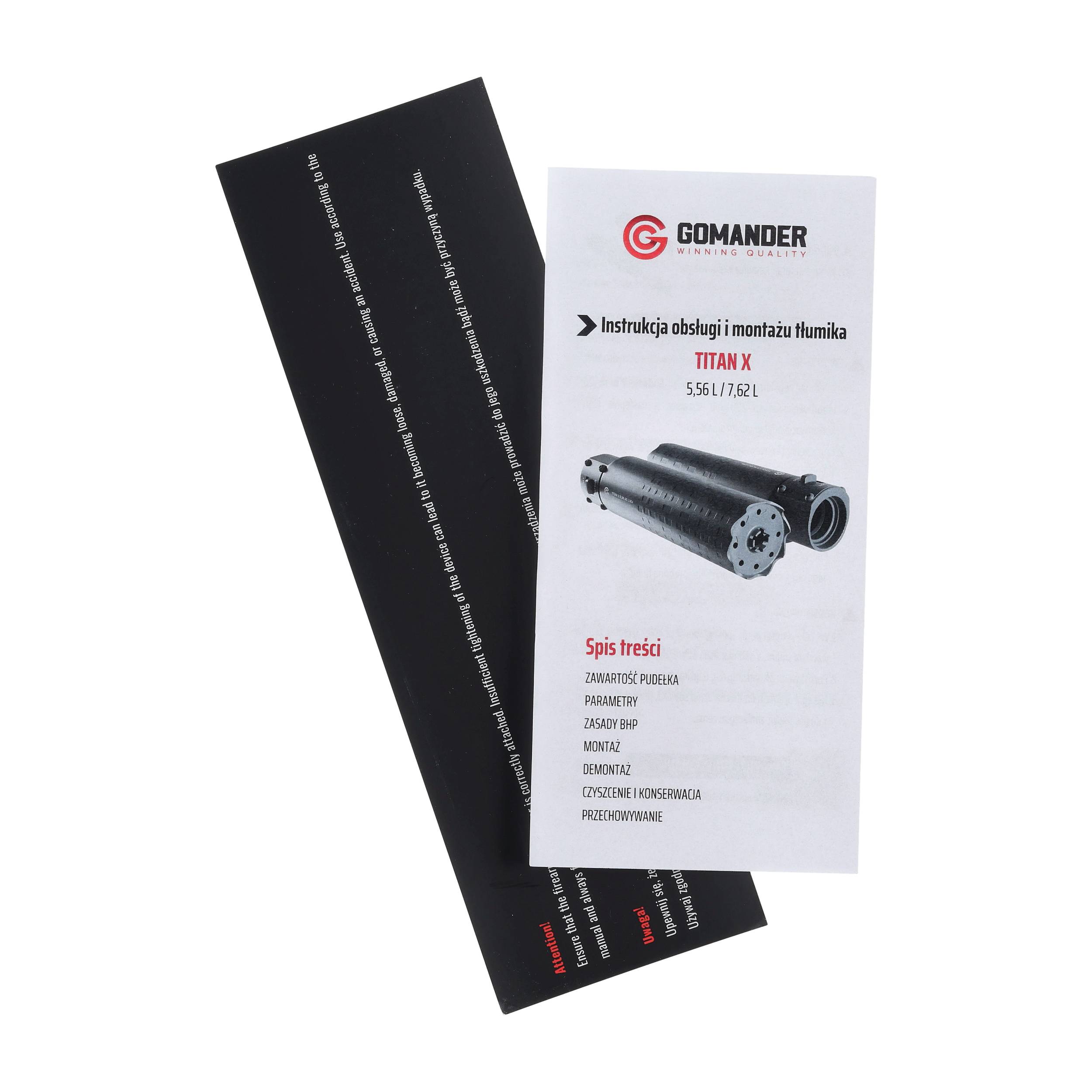 Tłumik Gomander Titan X QD-LOCK L 5,56 M26x1,5 Czarny - obrazek 8