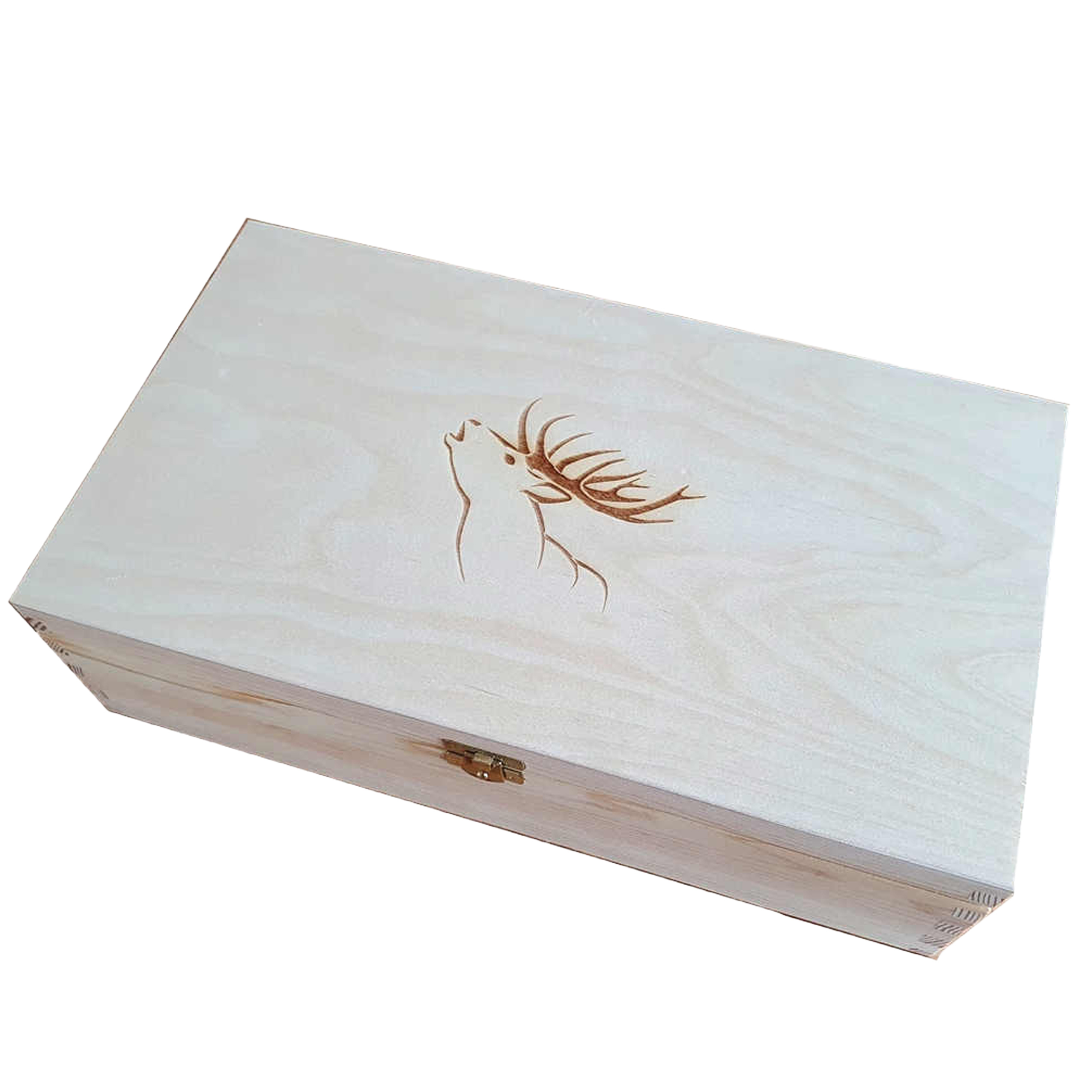 Szklanki do whisky Golden Fox Fire Amber Jeleń zdobione odlewanym elementem, bursztynowy natrysk 6 szt. - obrazek 2