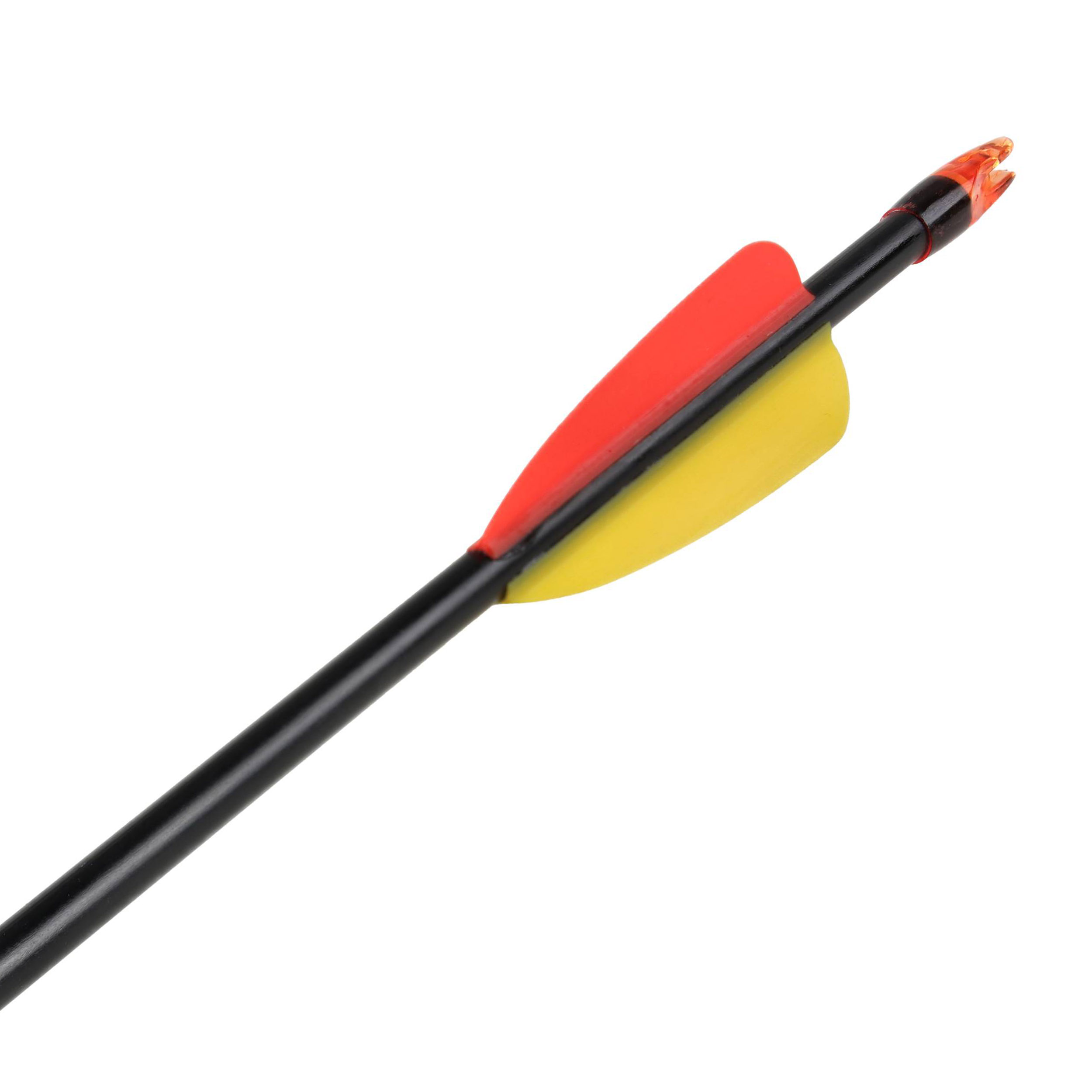 Strzała Poe Lang z włókna szklanego 28" grot tarczowy gładki 5 sztuk - obrazek 3