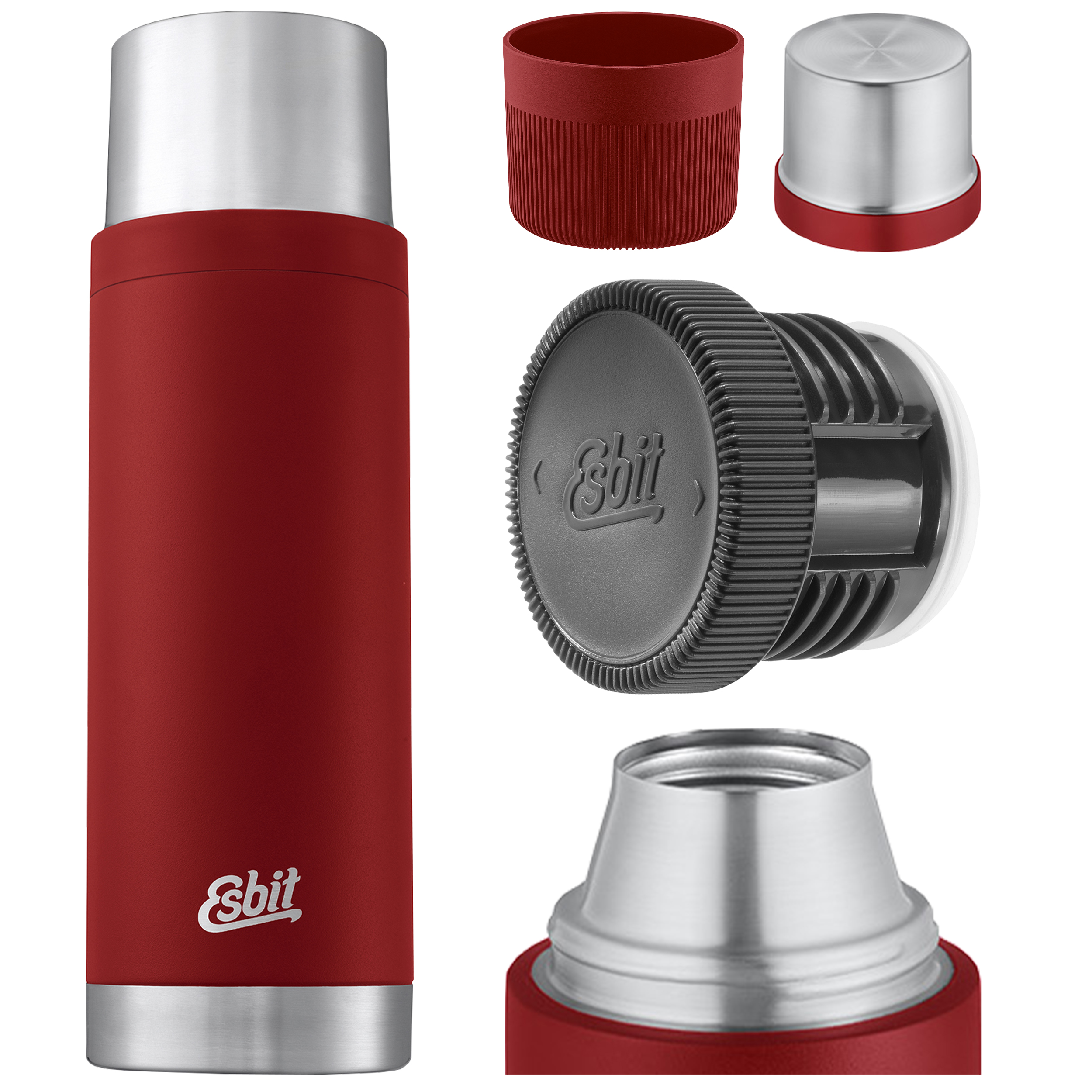 Termos Esbit Sculptor Vacuum Flask 1 l burgund - obrazek 6