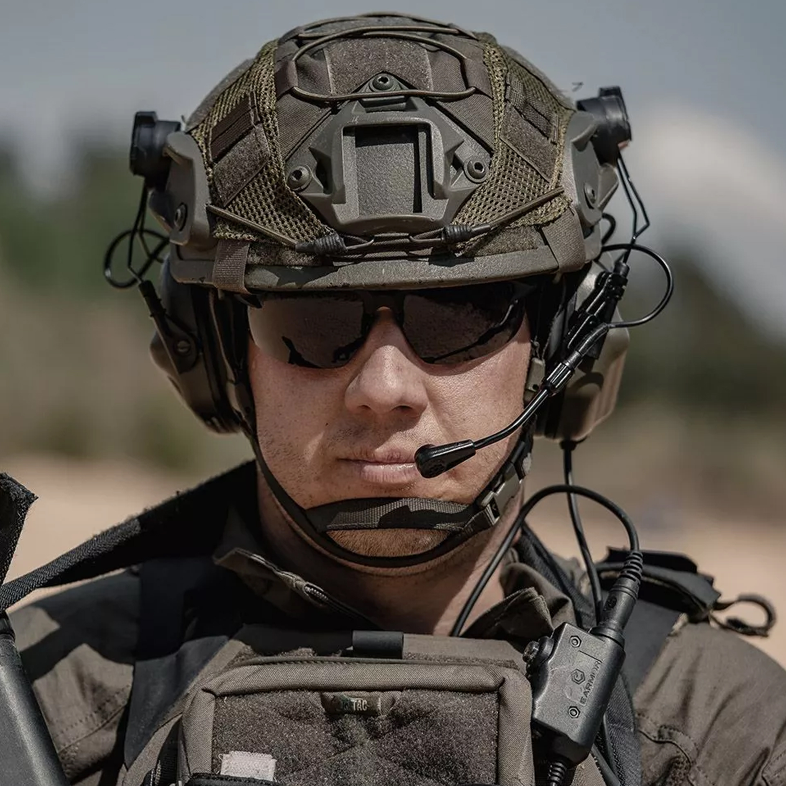 Zestaw słuchawkowy do hełmów Earmor M32H-FG/ARC Plus zielony - obrazek 6