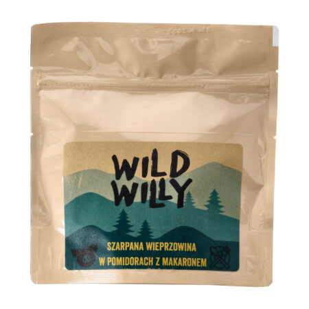 Szarpana wieprzowina w pomidorach z makaronem Wild Willy