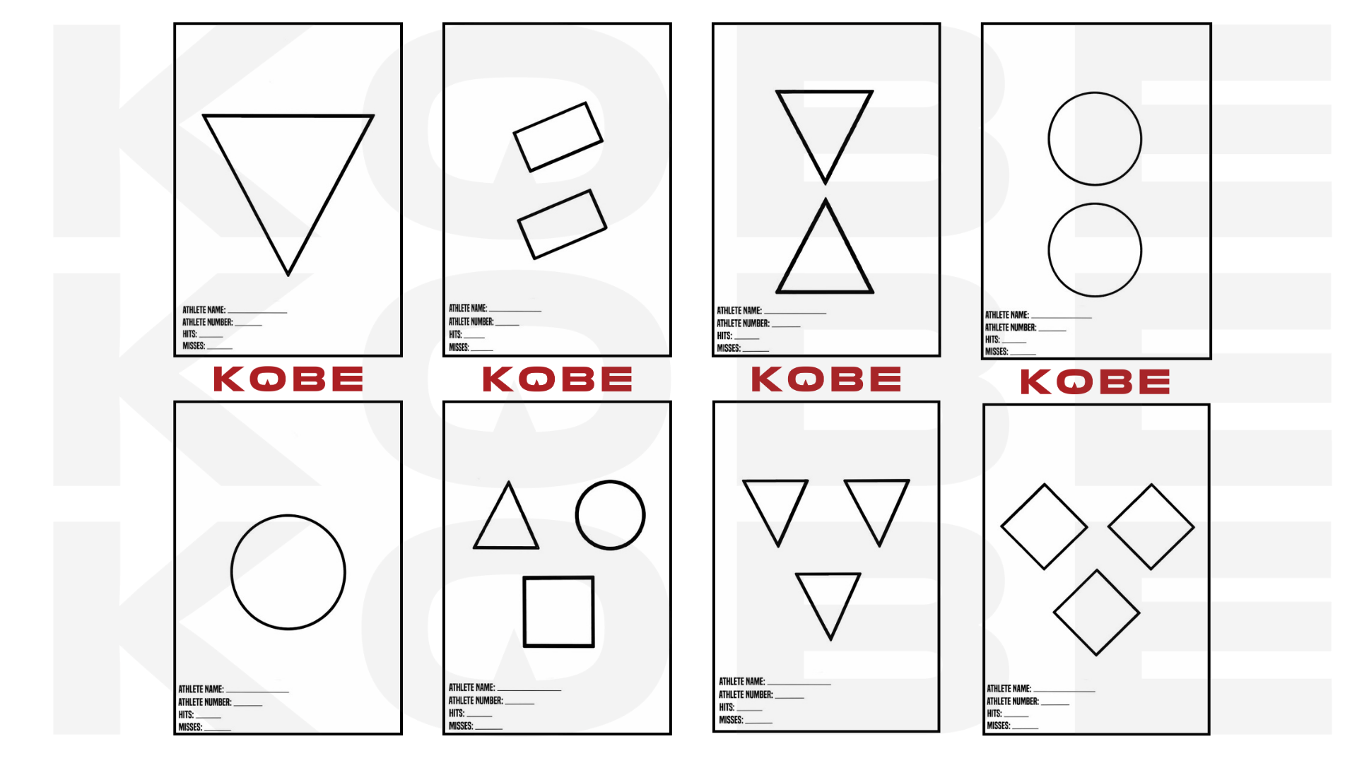 KOBE Tarcze The Tactical Games - TTG 5 sztuk - obrazek 2