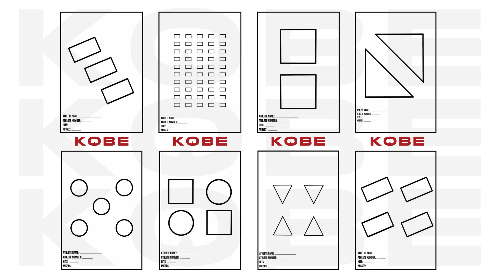 KOBE Tarcze The Tactical Games - TTG 5 sztuk - obrazek 3