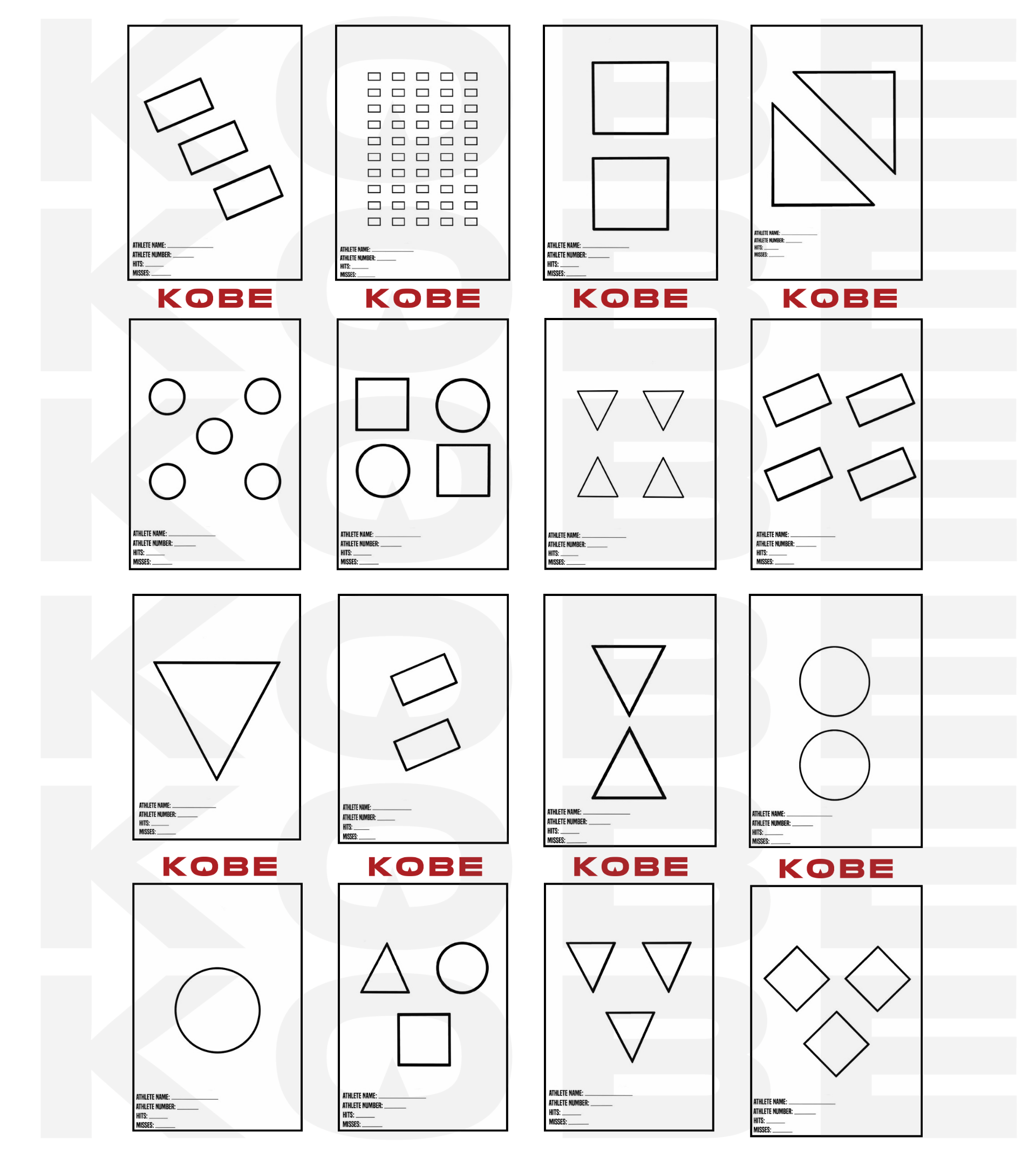 KOBE Tarcze The Tactical Games - TTG 5 sztuk