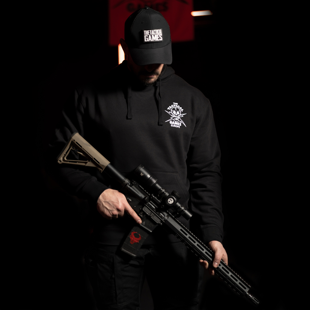 The Tactical Games EUROPE Skull Hoodie - Black