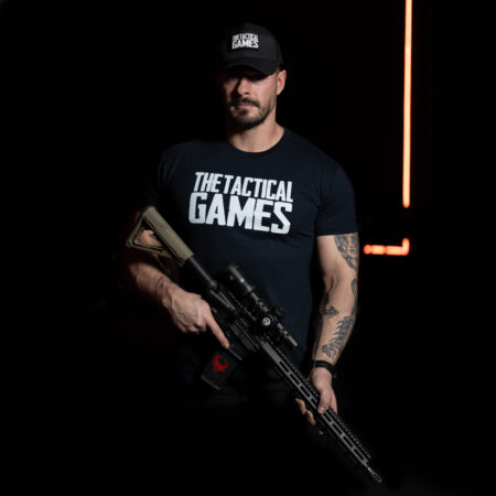 The Tactical Games Logo Tshirt - back TTG Europe Skull - NAVY